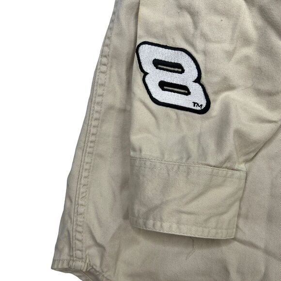 Winner's Circle Dale Earnhardt Jr Button Up Long Sleeve Shirt FLAW Light Tan XL - Picture 6 of 8